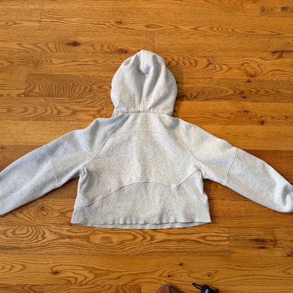 Lululemon Scuba Oversized 1/2 Zip Hoodie in Heathered Light Grey (Size XS/S) - Picture 12 of 12